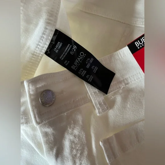 NWT Buffalo David Bitton Brigette High Rise cropped jeans front patch pockets 8 - Picture 4 of 6